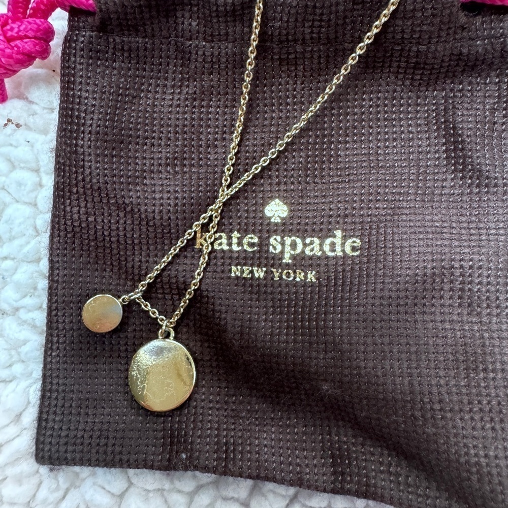 Kate Spade Gold Plated Necklace “Spot the Spade” - Picture 2 of 4